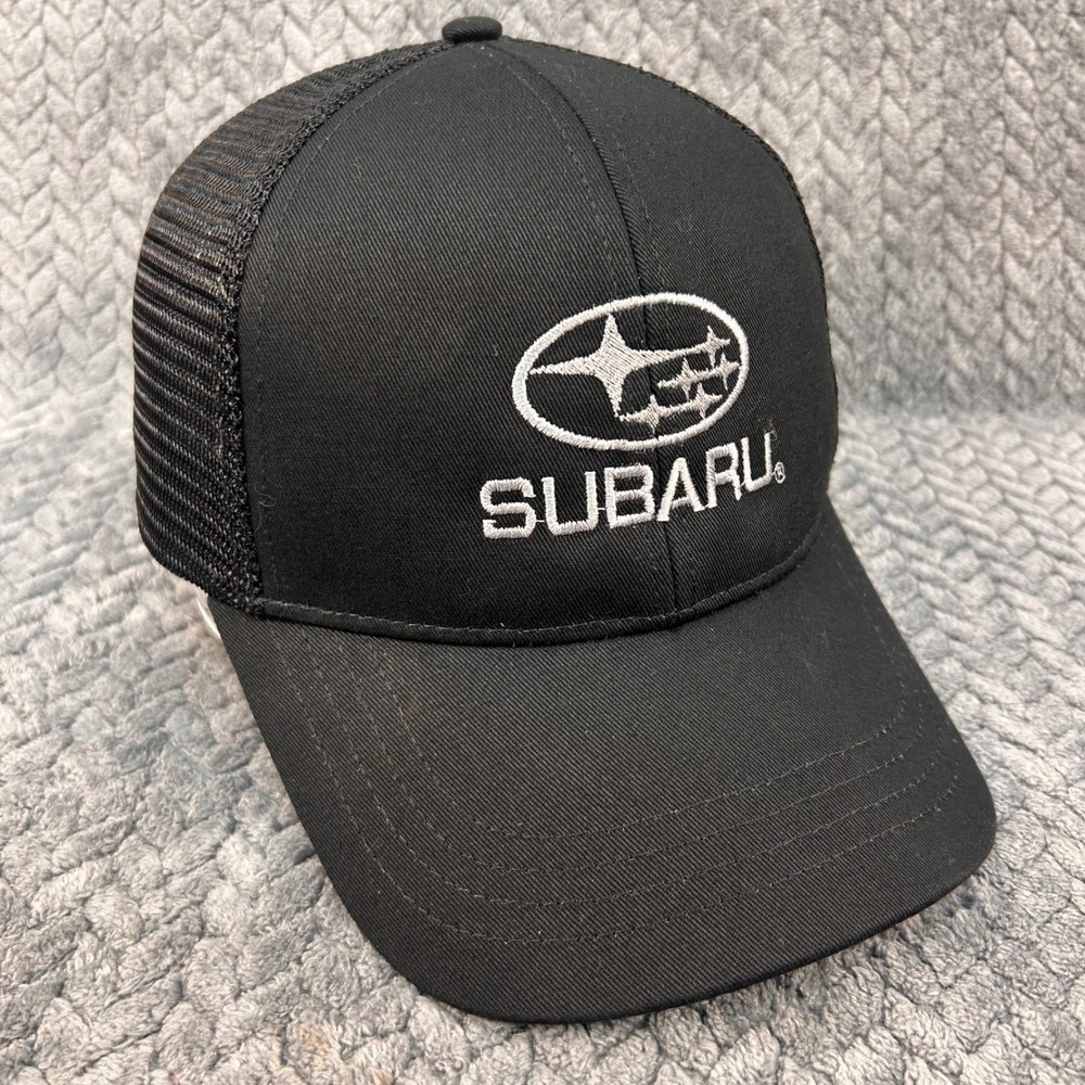 Subaru Logo Unisex Black econscious Trucker Hat Adventure Subaru Snapback OSFA